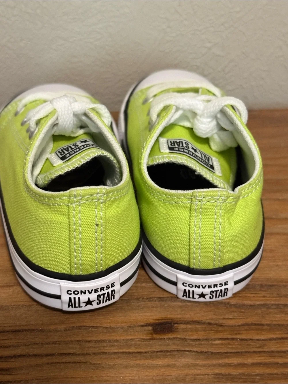 Converse Kids Lime Green Low Top Sneakers